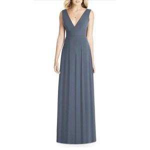 SOCIAL BRIDESMAIDS V-Neck Chiffon A-Line Gown size 0